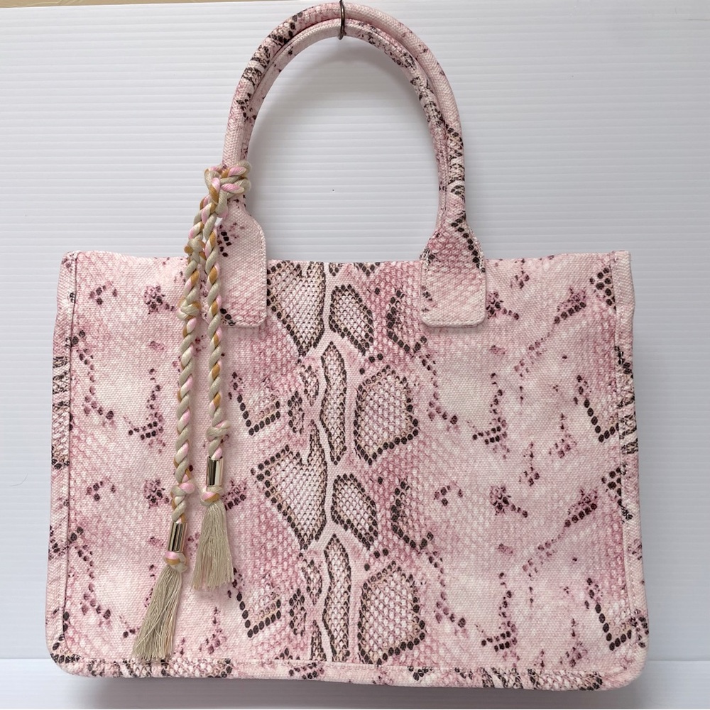 NWOT Vince Camuto Snakeskin Ursula Tote